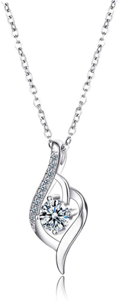 Meolin Charm Creative Twisted Crystal Pendant Necklace Fashion Stylish