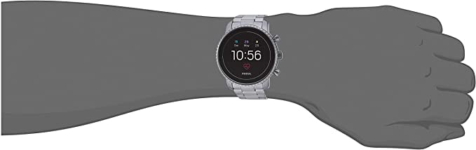 Fossil Men's Gen 4 Explorist HR Stainless Steel Touchscreen Smartwatch