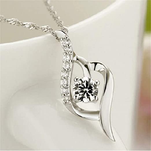 Meolin Charm Creative Twisted Crystal Pendant Necklace Fashion Stylish