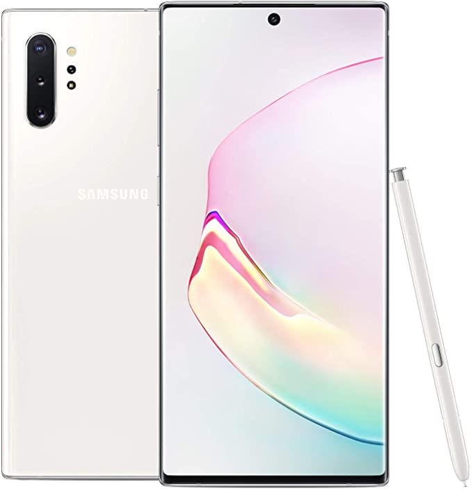 Samsung Galaxy Note 10+ Plus Factory Unlocked Cell Phone with 256GB (U.S. Warranty), Aura White/ Note10+