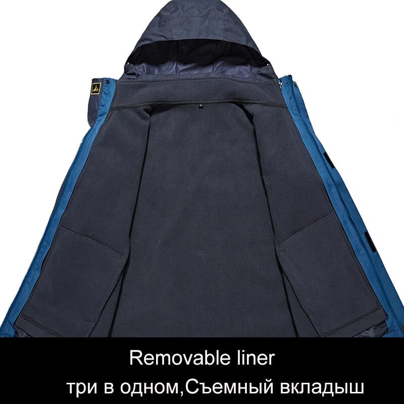 0 Degree Super Warm Winter Ski Jacket Men Waterproof