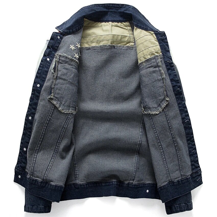 NaranjaSabor Men's Denim Jackets