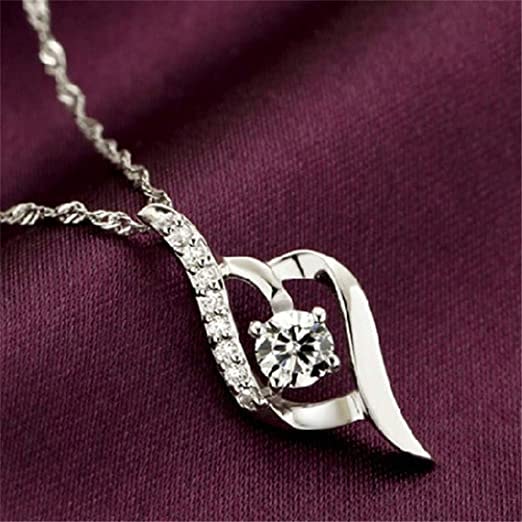 Meolin Charm Creative Twisted Crystal Pendant Necklace Fashion Stylish