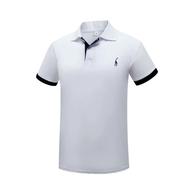 Europe size Summer Short Sleeve Solid Polo Shirt