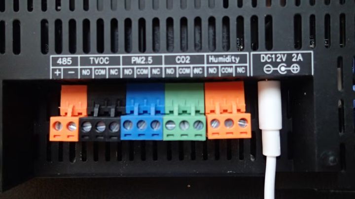 Støv, Co2, Luftkvalitet, gassmåler, rele' alarm og RS485