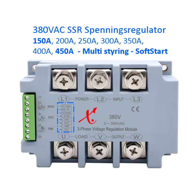 Tyristor AC spenningsregulator 380V 150A-450A