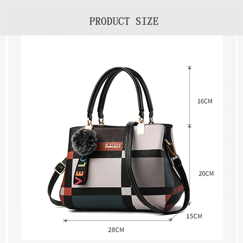 Women Bag PU Leather Handbag for Female