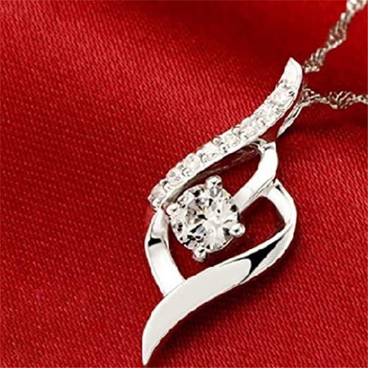 Meolin Charm Creative Twisted Crystal Pendant Necklace Fashion Stylish