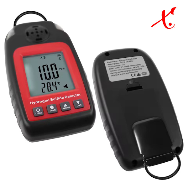 H2S Gassdetektor 0~100 ppm m/Alarmer